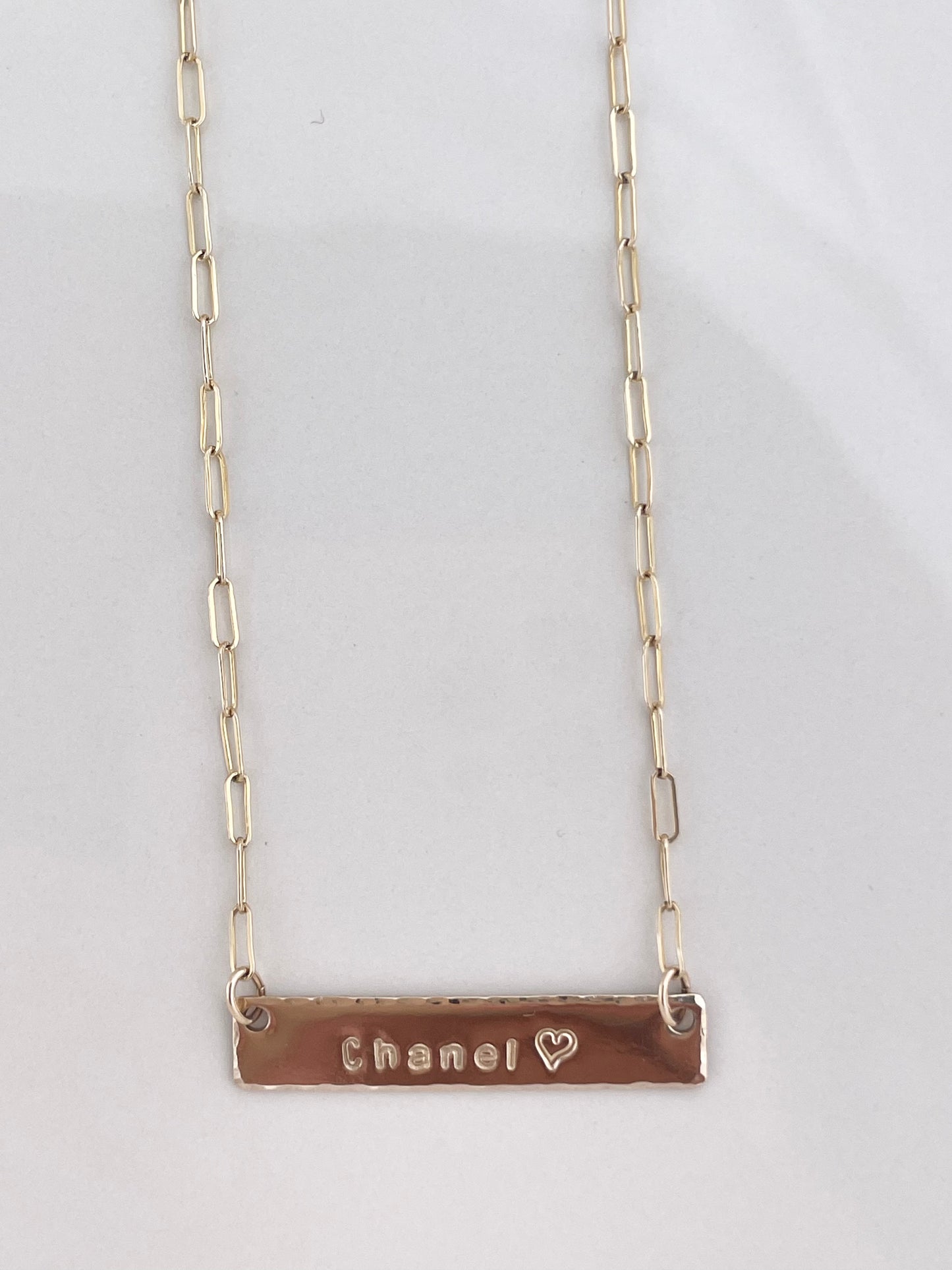 GOLD BAR NECKLACE